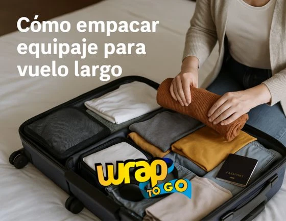 cómo empacar equipaje para vuelo largo