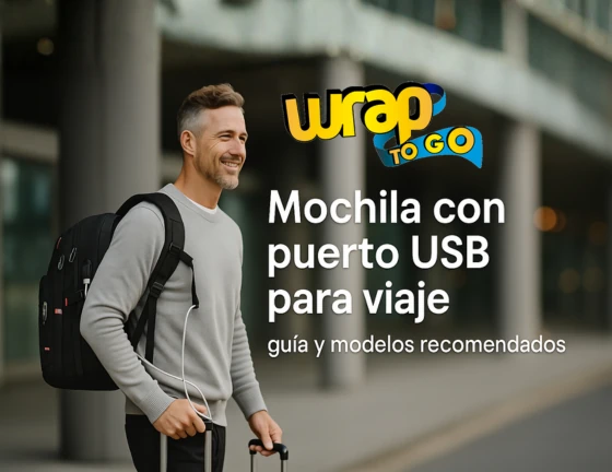 Mochila con puerto USB viaje